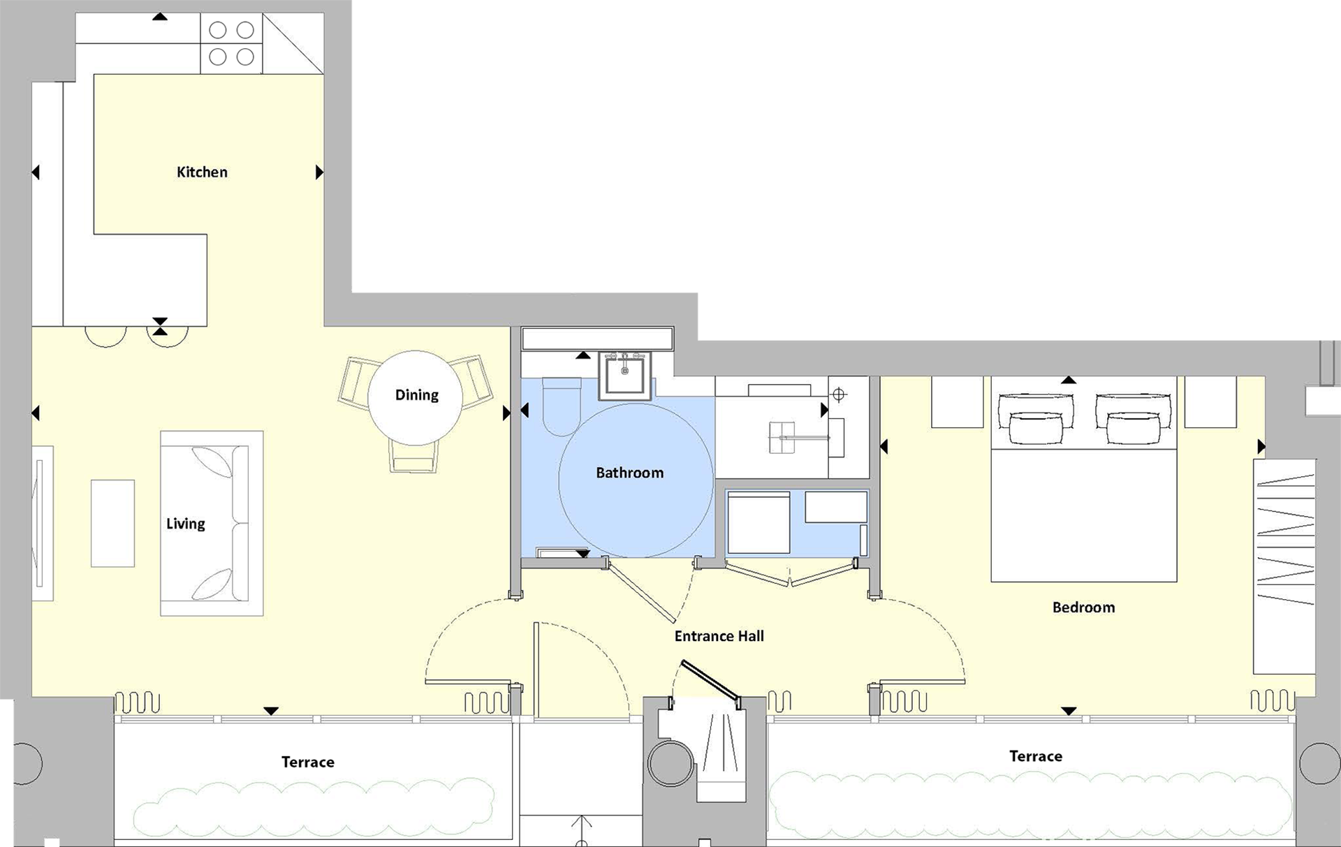 Sydney Street - One-Bedroom Apartment - sales plan